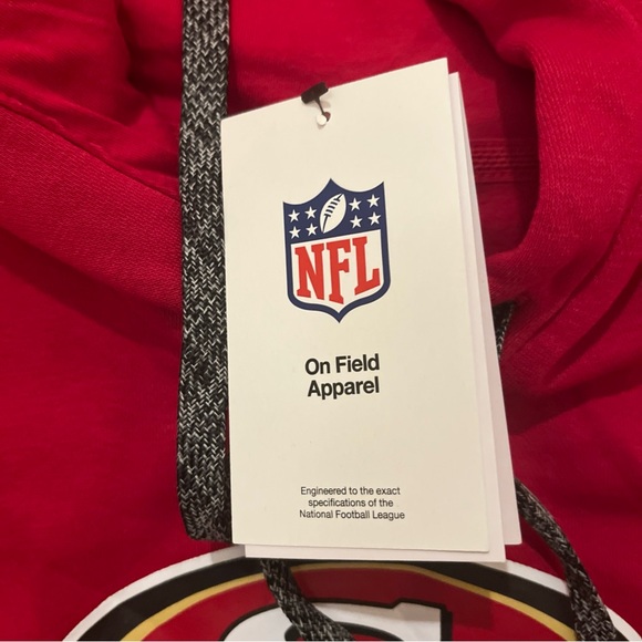 NWT Nike NFL San Francisco 49ers Pullover Hoodie Red Men’s Size S - Picture 6 of 7
